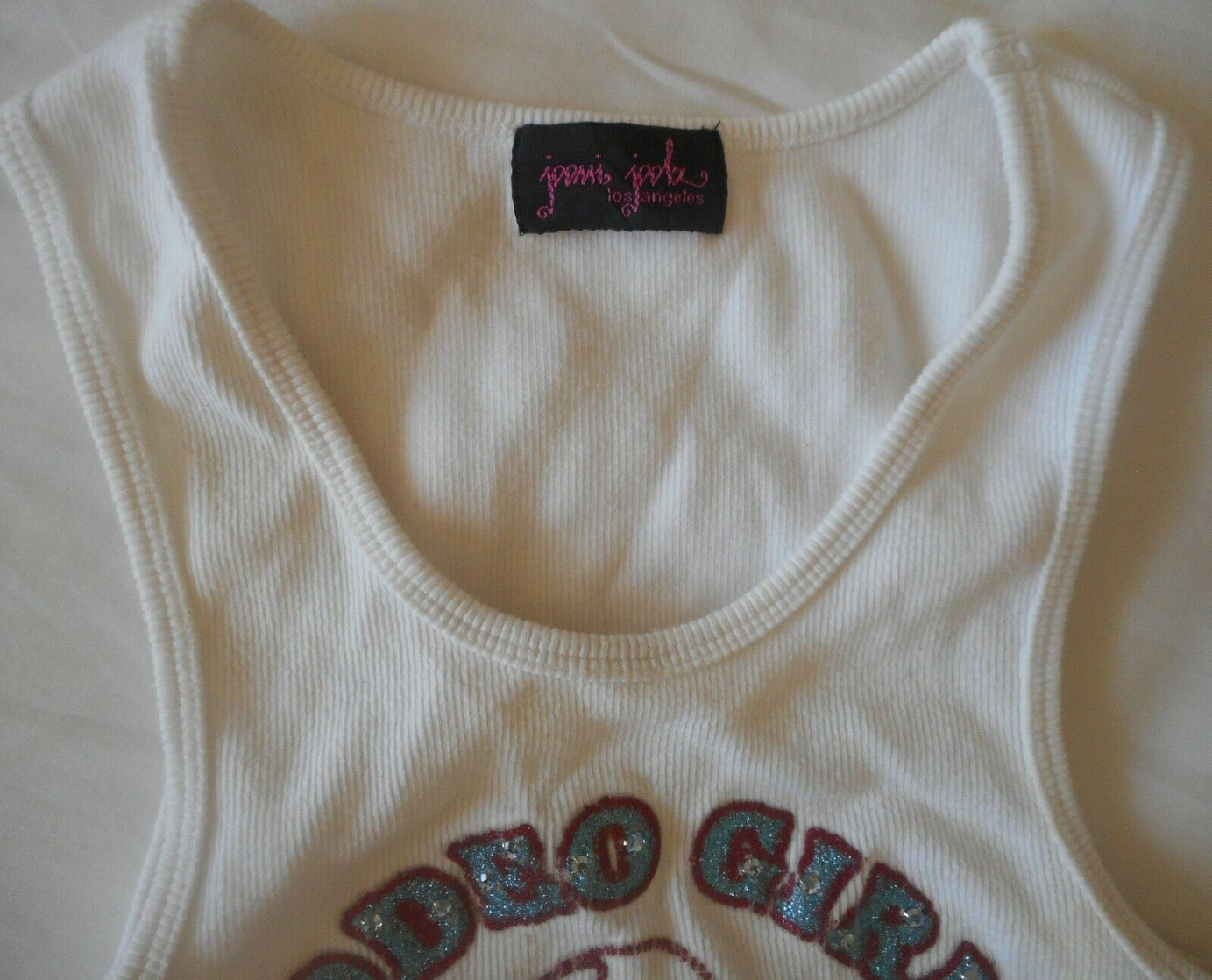 JOOMI JOOLZ Kentucky Champs Rodeo Girls T Shirt Top Blouse White Rhinestones S
