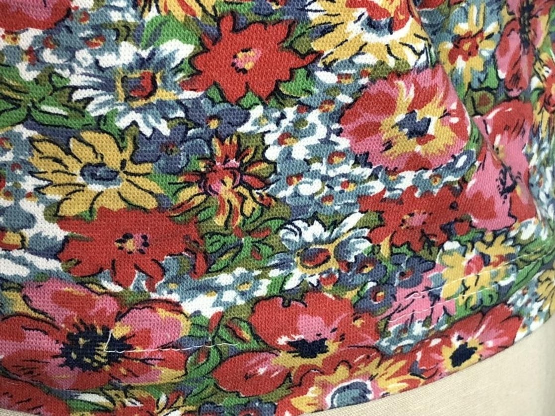 Vintage 90s Y2K floral bodycon mini dress // size xs xxs //