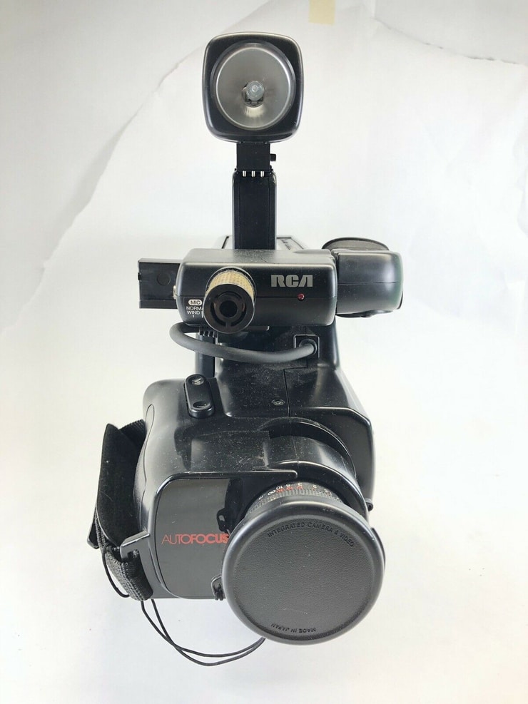 Picture Of Vintage 1990 Rca Camcorder Cc415 With Battery And Cords 