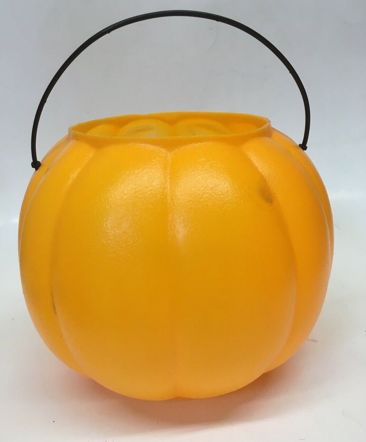 Picture Of General Foam Halloween Blow Mold Pumpkin Goofy Candy Pail Jack O Lantern Bucket 3469