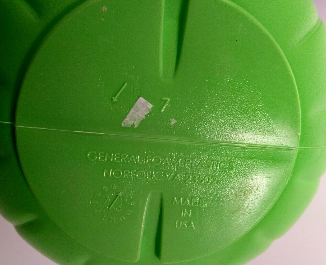 Vintage Green Halloween Pumpkin Pail Jack O Lantern Candy Bucket