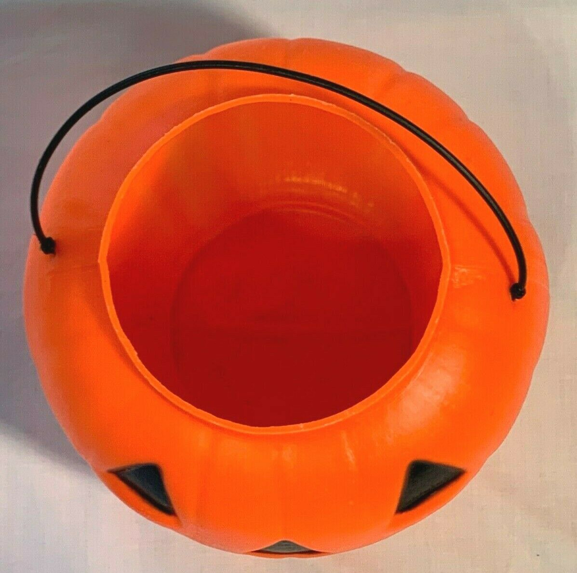 Halloween Blow Mold JOL Pumpkin Candy Pail Bucket Vintage