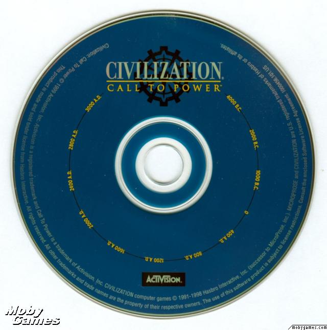 Jeu PC Civilization Call To Power - Big Box Version FR - Complet Bon état