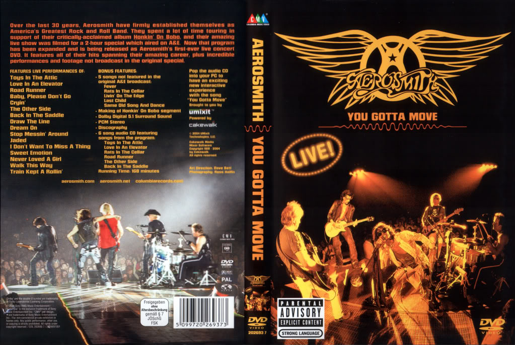 AEROSMITH YOU GOTTA MOVE - LIVE (DVD+CD)