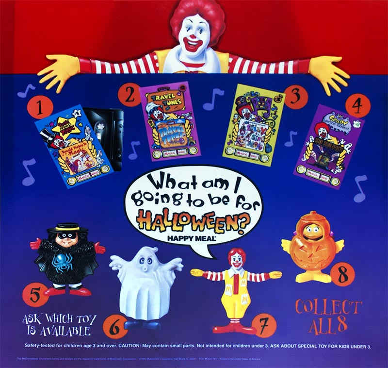 McDonald’s Happy Meal – 1995 McDonald’s Halloween Costume Figures