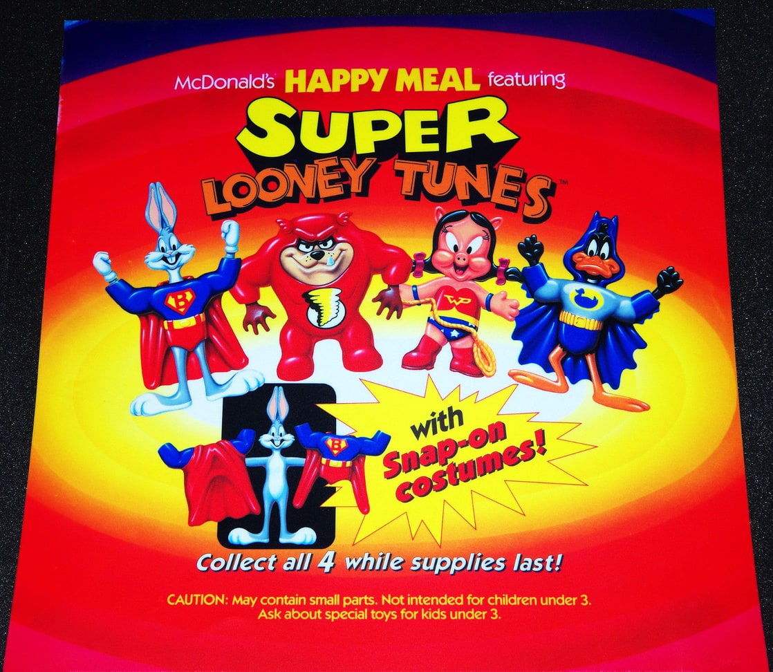 McDonald’s Happy Meal Toys March 1991 – Super Looney Tunes