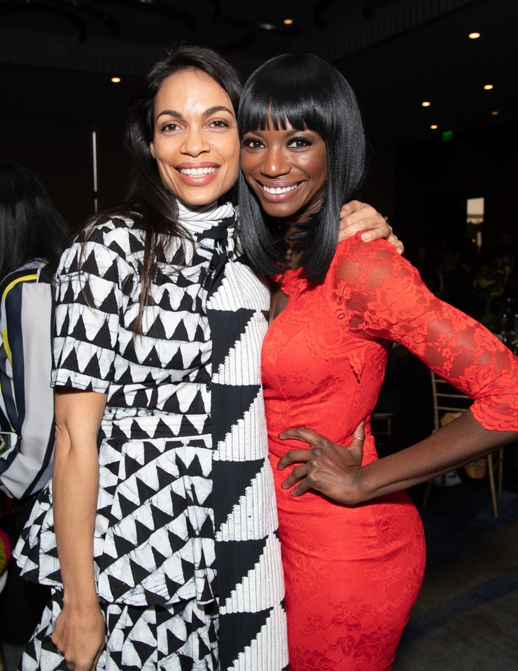 Rosario Dawson and Taja V. Simpson