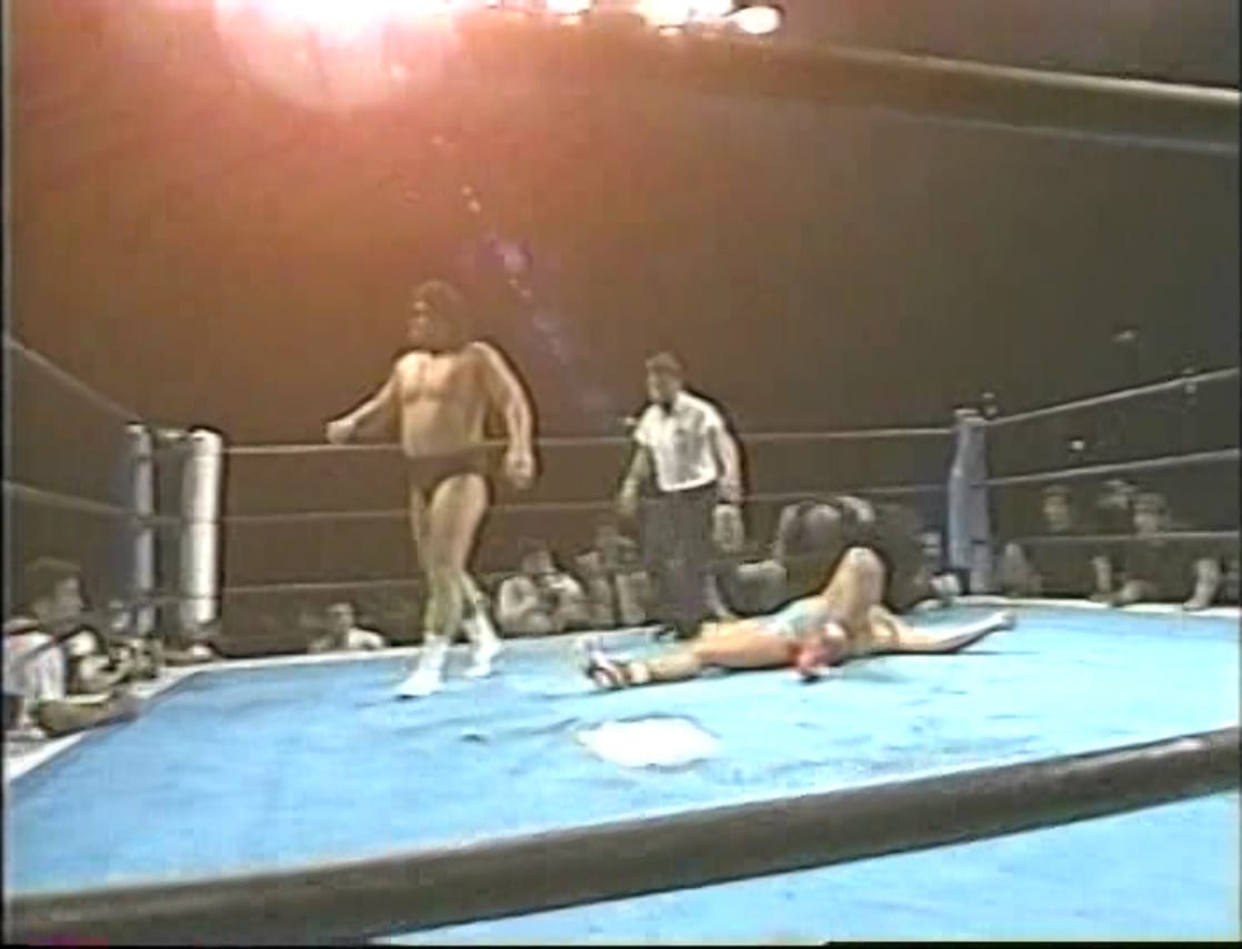 Animal Hamaguchi vs. Riki Choshu (1990/06/12)
