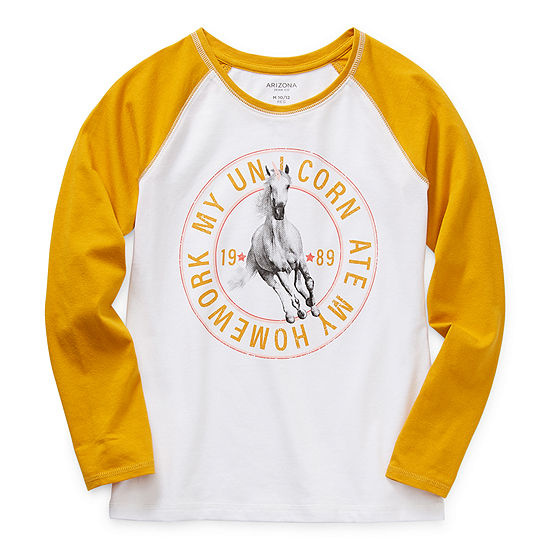Picture of Arizona Girls Round Neck Long Sleeve Graphic TShirt JCPenney