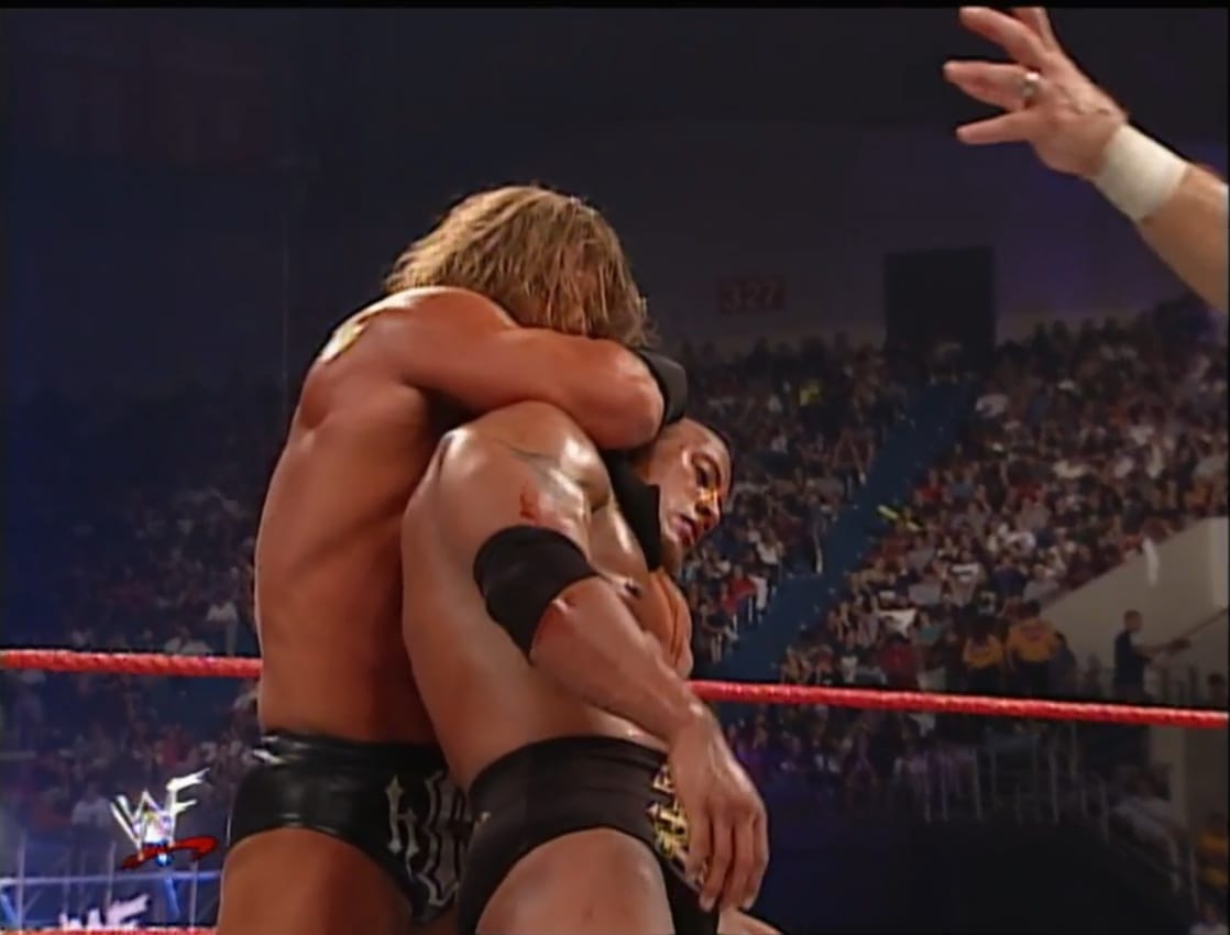 Christian, Edge & Kurt Angle vs. Grandmaster Sexay, Rikishi & Scotty 2 Hotty (2000/05/21)