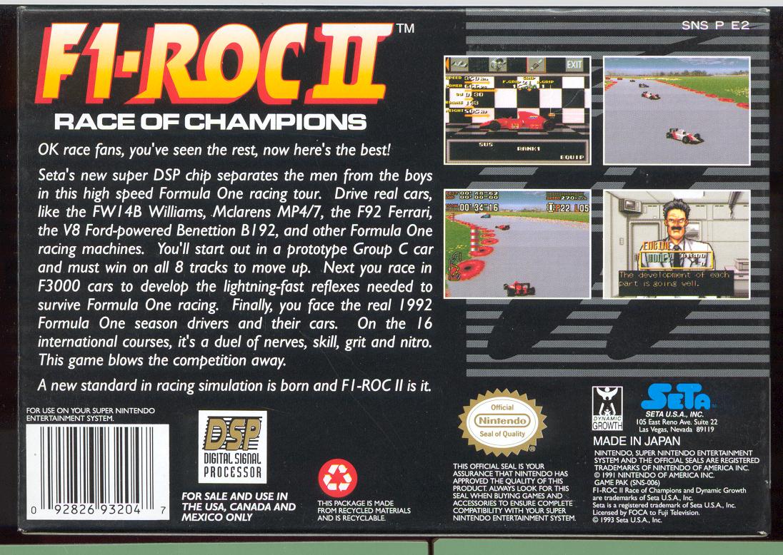 F1-ROC II: Race of Champions