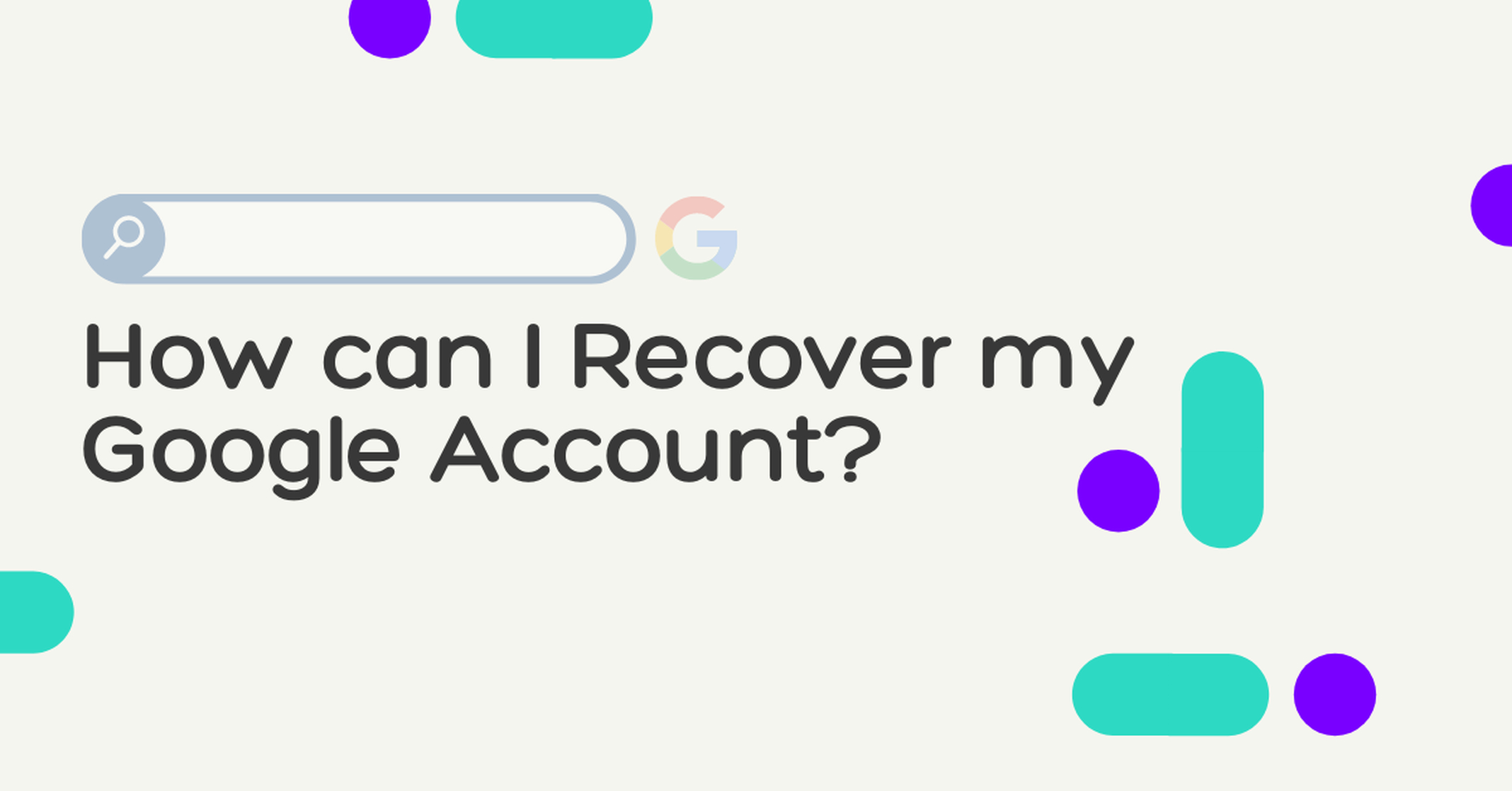 How I Recover My Google Account How I Recover My Google Account