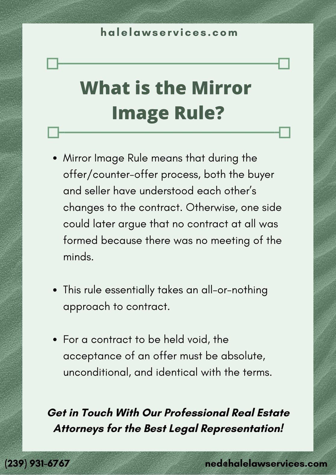 What Is The Mirror Image Rule 