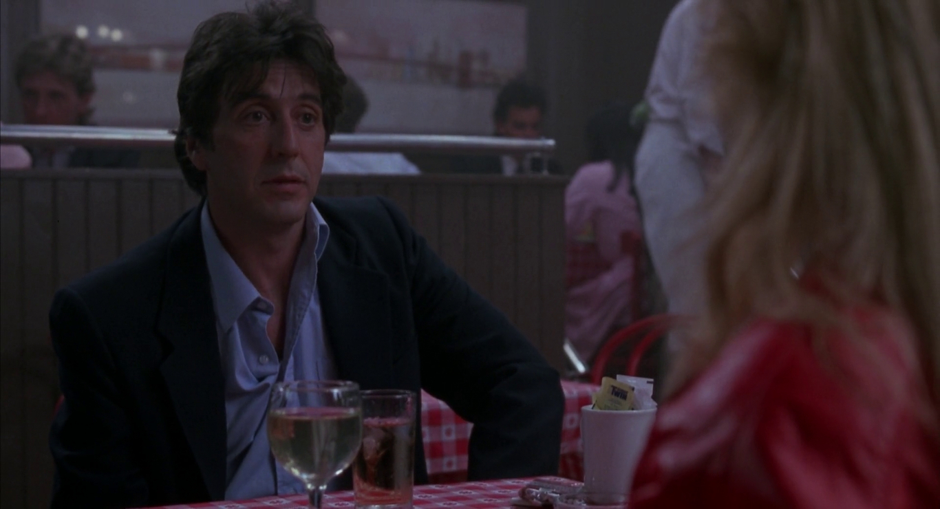 Al Pacino and Ellen Barkin