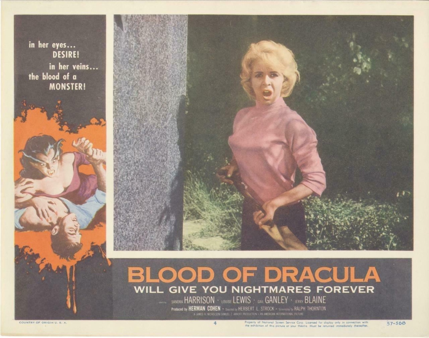 Blood of Dracula (1957)