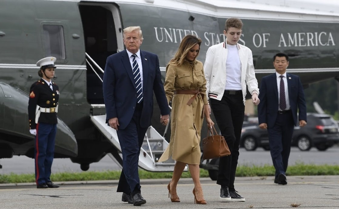 Donald trump barron trump estatura