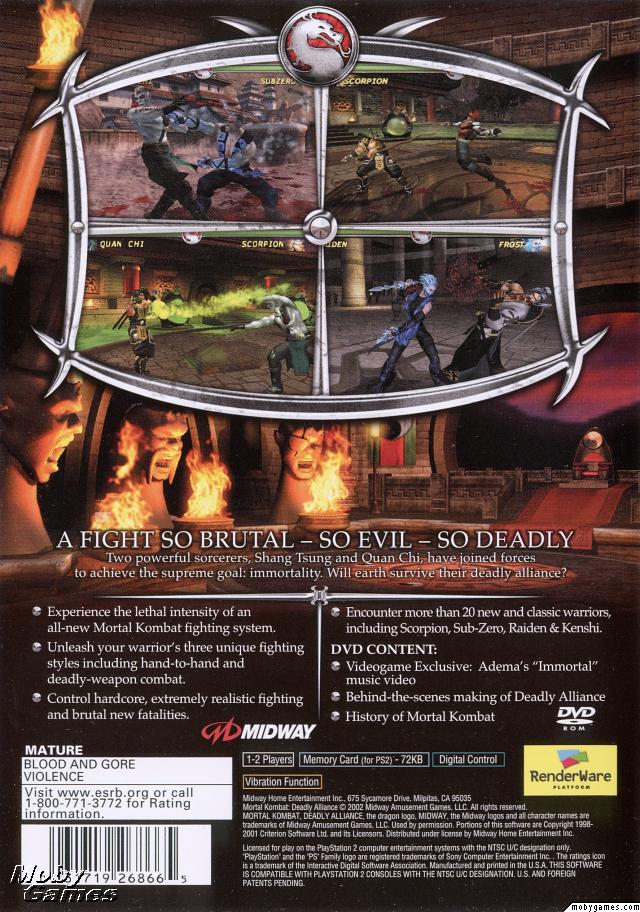 Mortal Kombat: Deadly Alliance Image