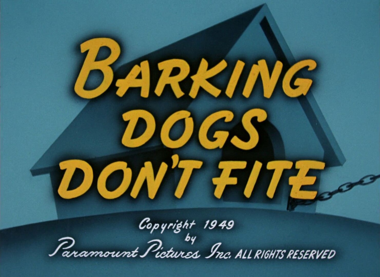 Barking Dogs Don't Fite