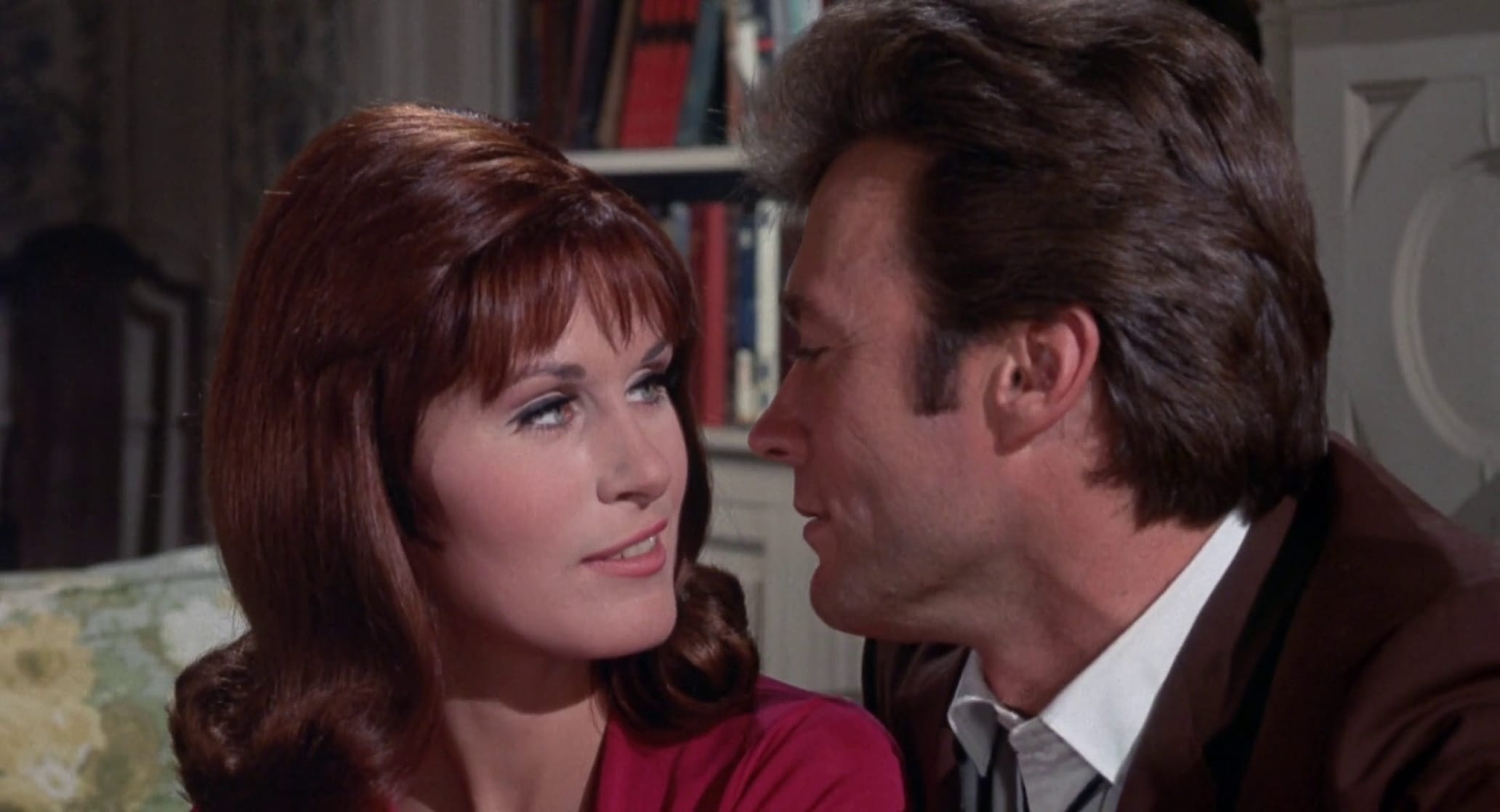 Susan Clark and Clint Eastwood