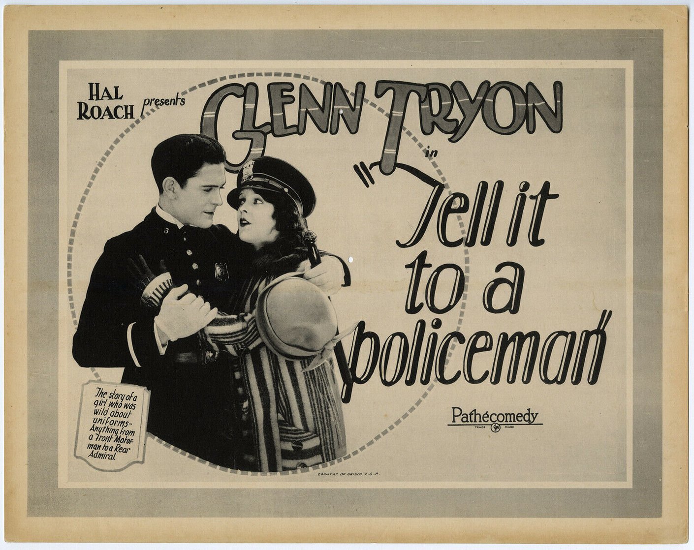 Tell It to a Policeman