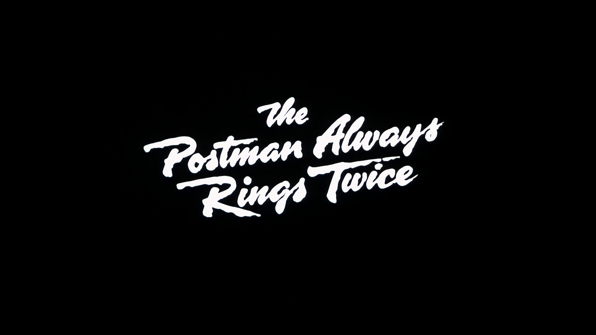 The Postman Always Rings Twice