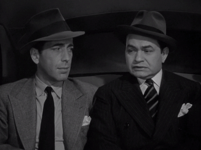 Humphrey Bogart and Edward G. Robinson