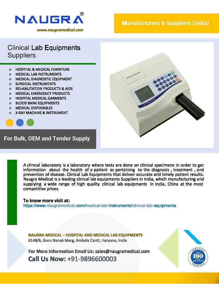 Clinical Lab Equipments Suppliers
