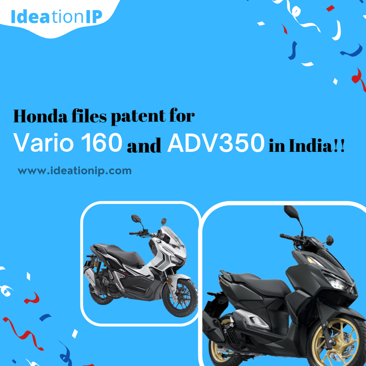 Honda files patent for Vario 160 and ADV350 in Ind