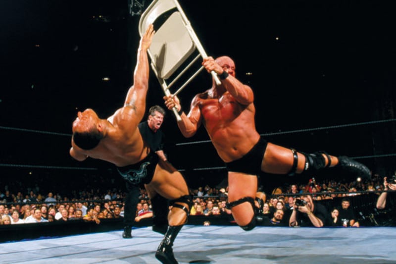 Steve Austin vs. The Rock (2001/04/01)