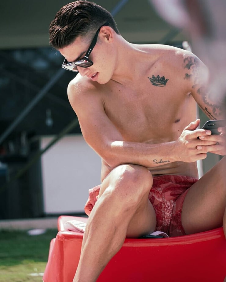 James Rodriguez Shirtless