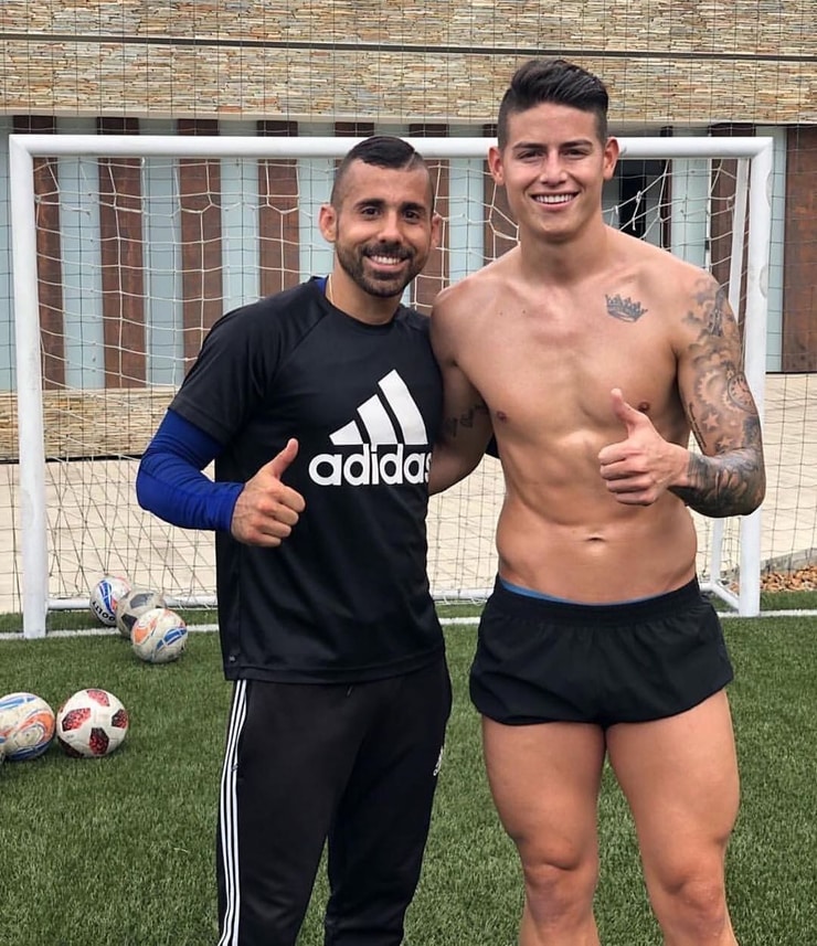 James Rodriguez shirtless