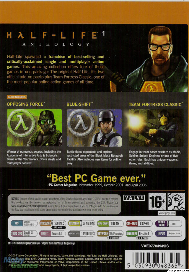 Half-Life 1 Anthology Download Free