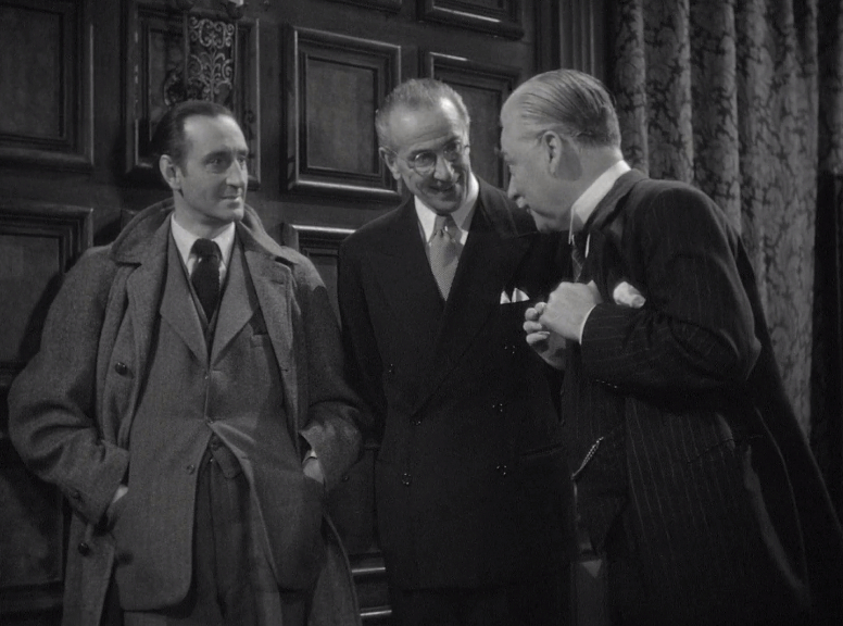 Basil Rathbone, Frederick Worlock and Nigel Bruce