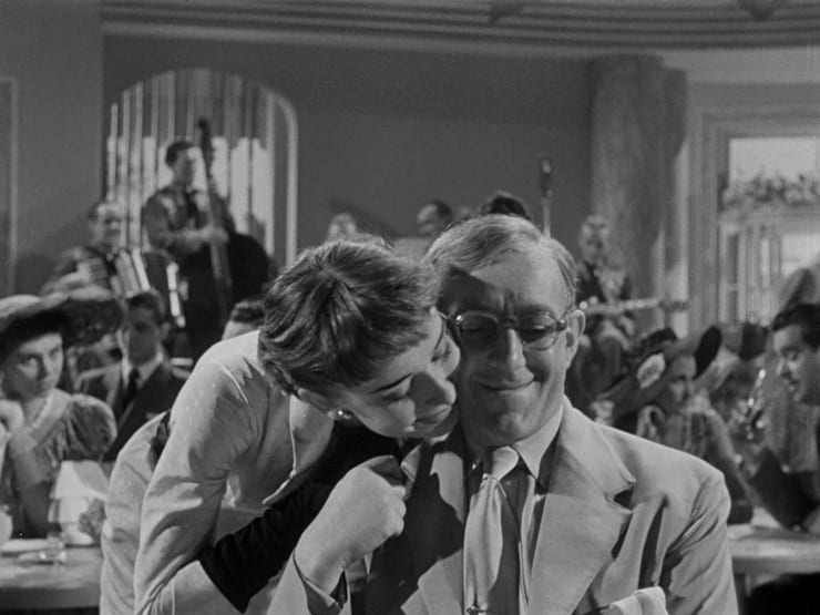 Audrey Hepburn and Alec Guinness