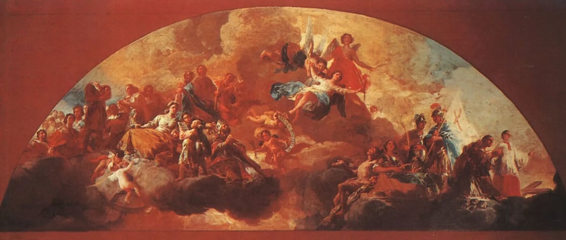 The virgin Mary as Queen of martyrs