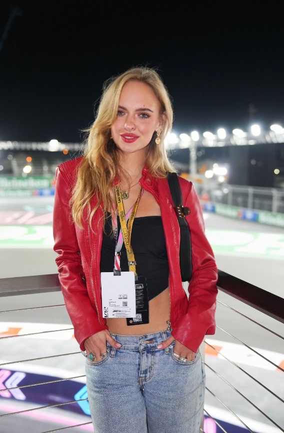 Jessica belkin actress at f1 races in las vegas