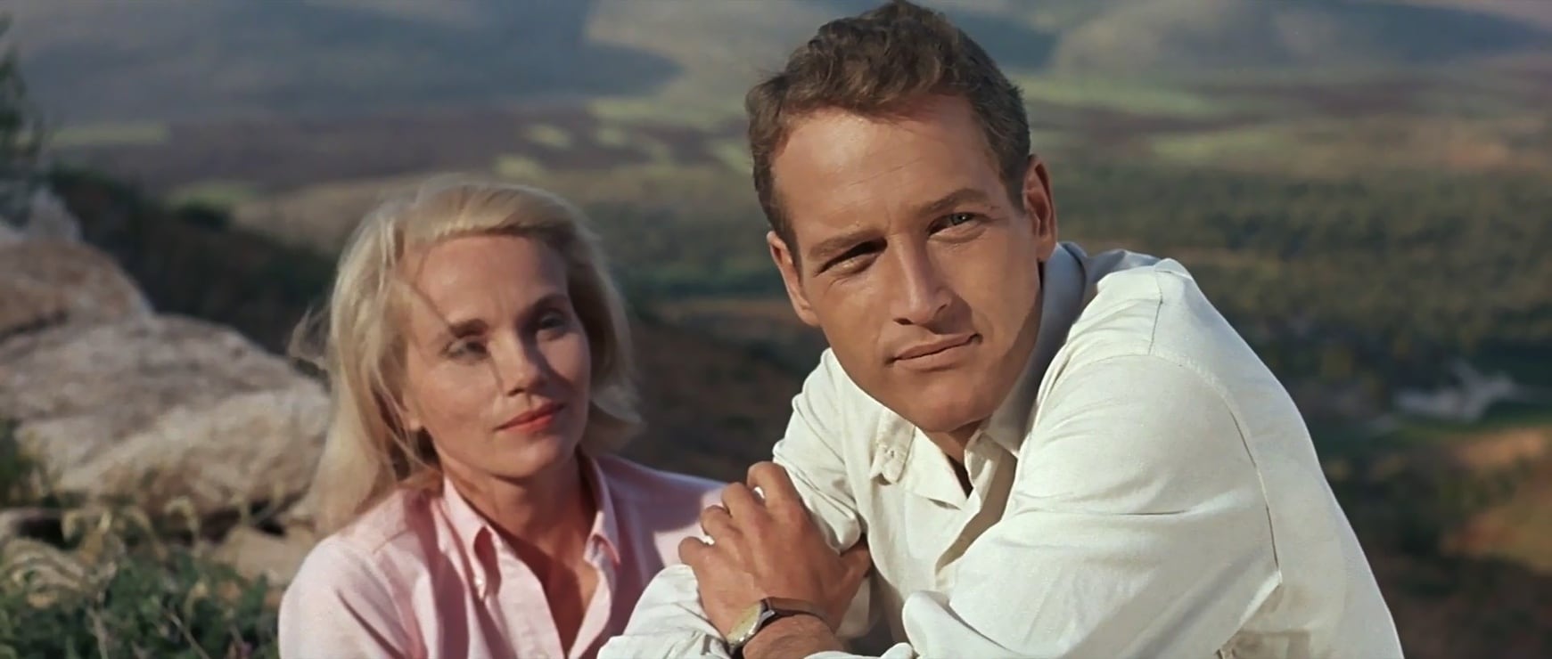 Eva Marie Saint and Paul Newman