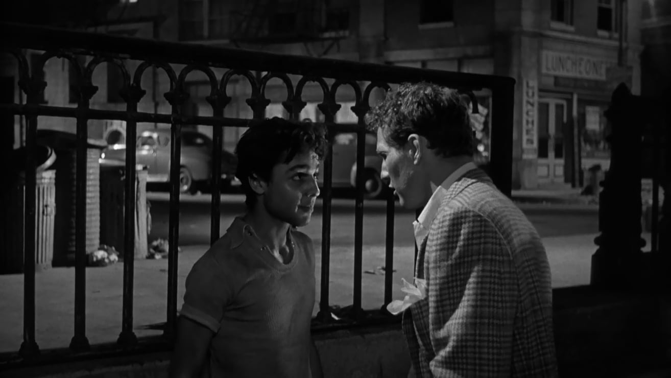 Sal Mineo and Paul Newman