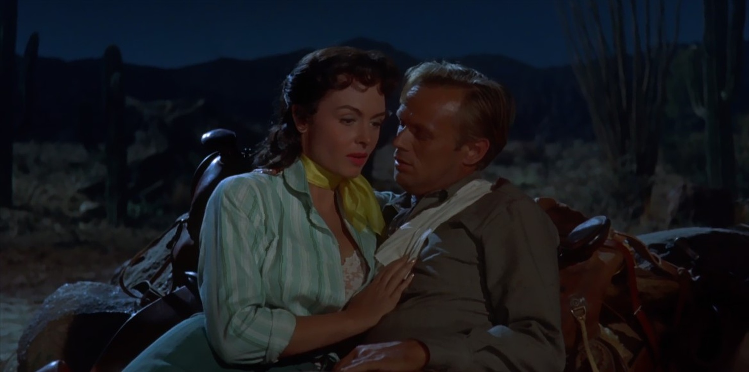 Donna Reed and Richard Widmark