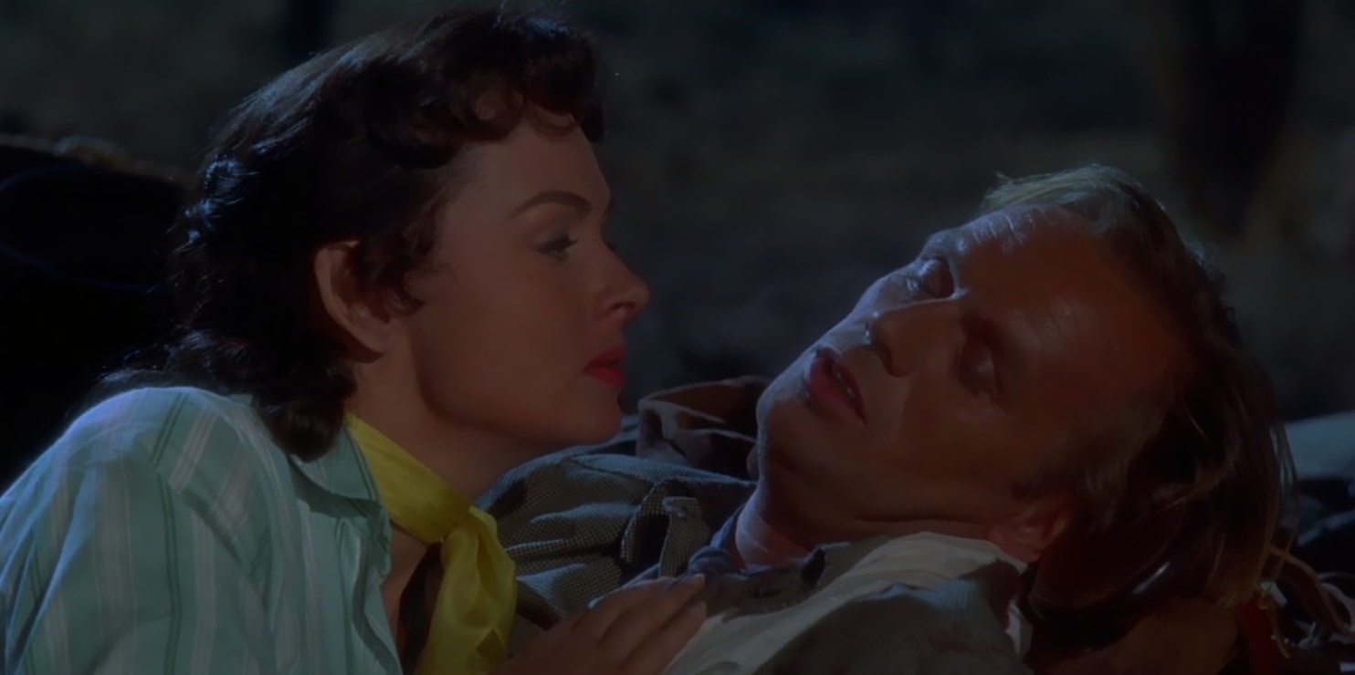 Donna Reed and Richard Widmark