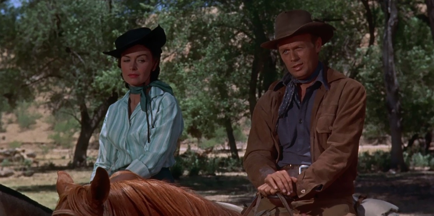 Donna Reed and Richard Widmark