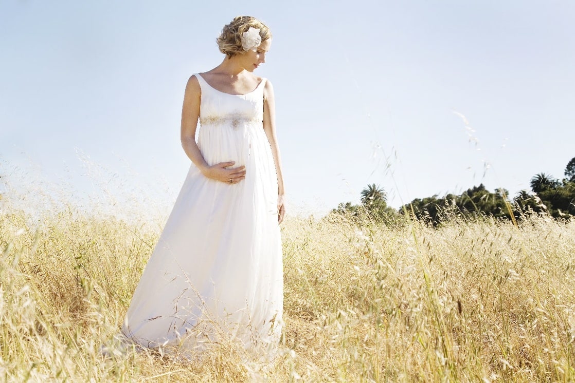 Свадебные платья на беременных 5 месяцев