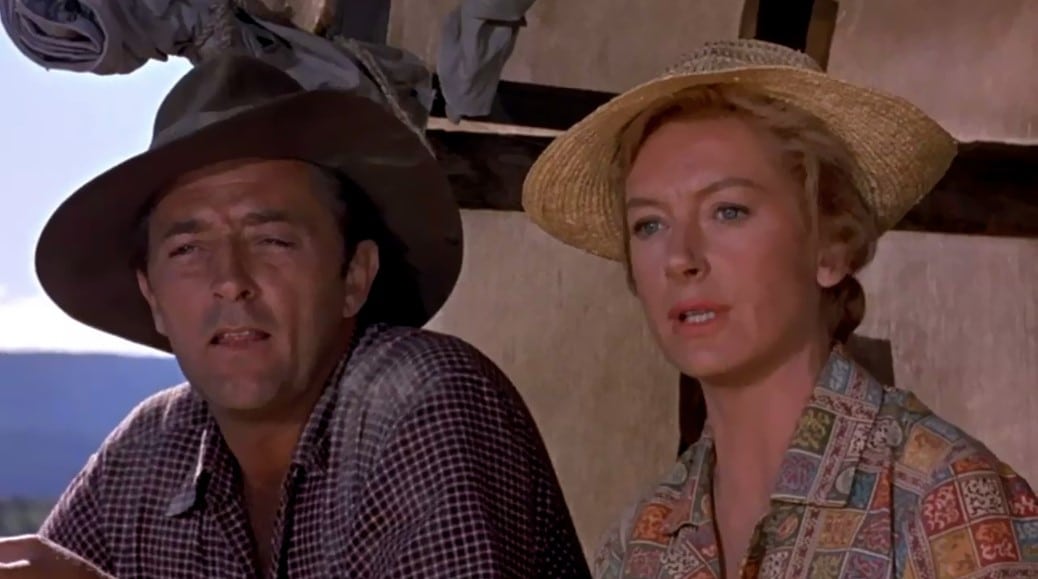 Robert Mitchum and Deborah Kerr