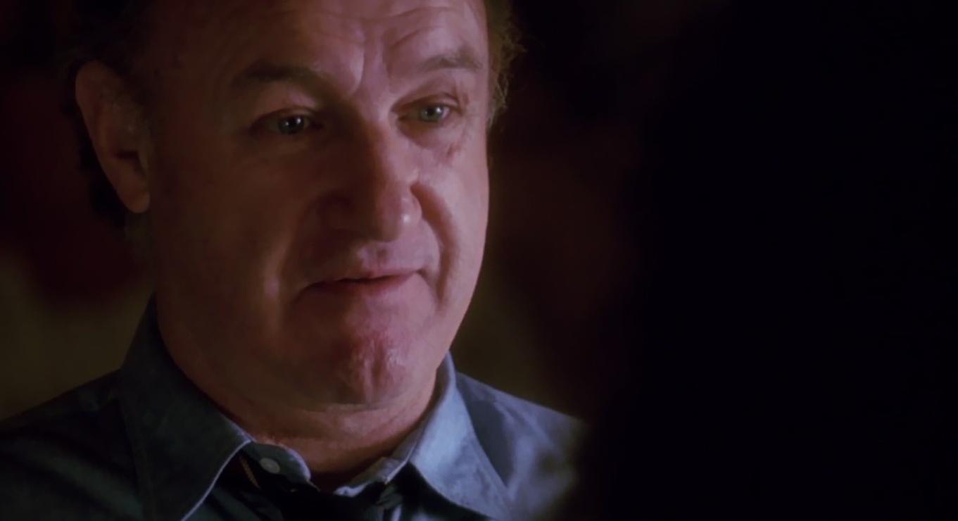 Gene Hackman and Mary Elizabeth Mastrantonio