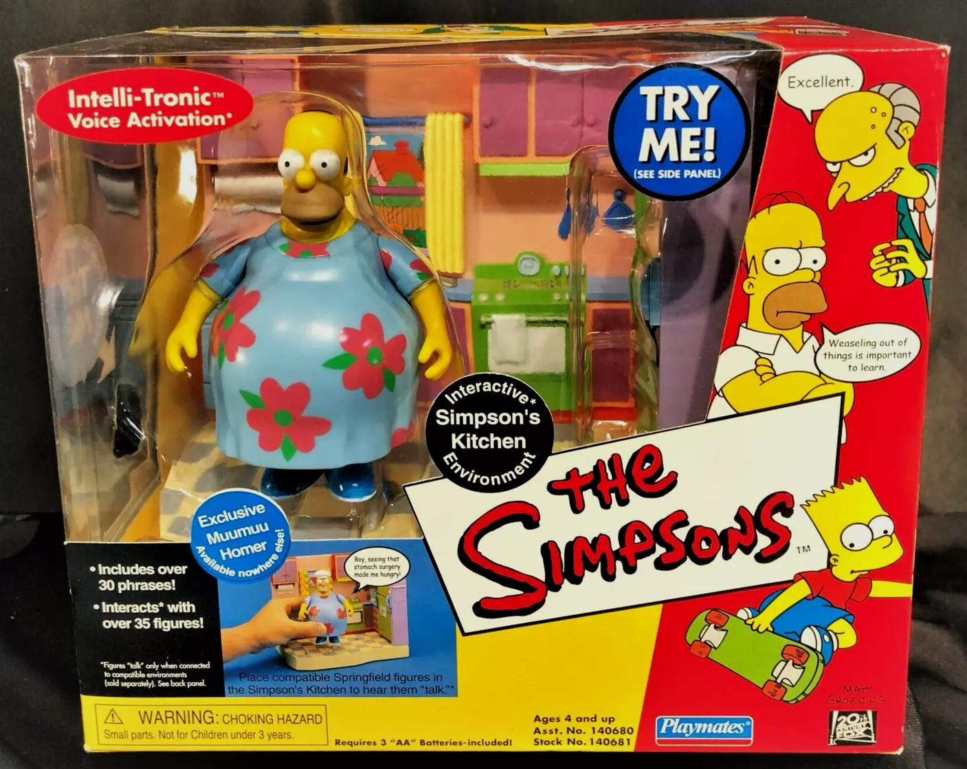 Muu Muu Homer and Kitchen Set - World of Springfield Interactive Environment