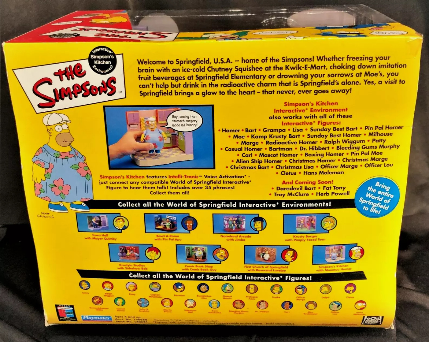 Muu Muu Homer and Kitchen Set - World of Springfield Interactive Environment