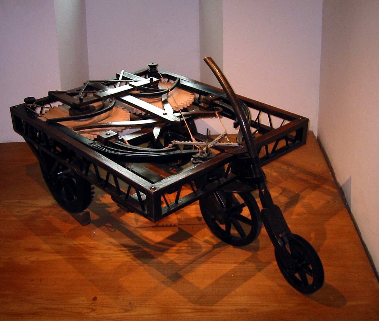 Leonardo da Vinci's self-propelled cart Leonardo da Vinci's self-propelled cart