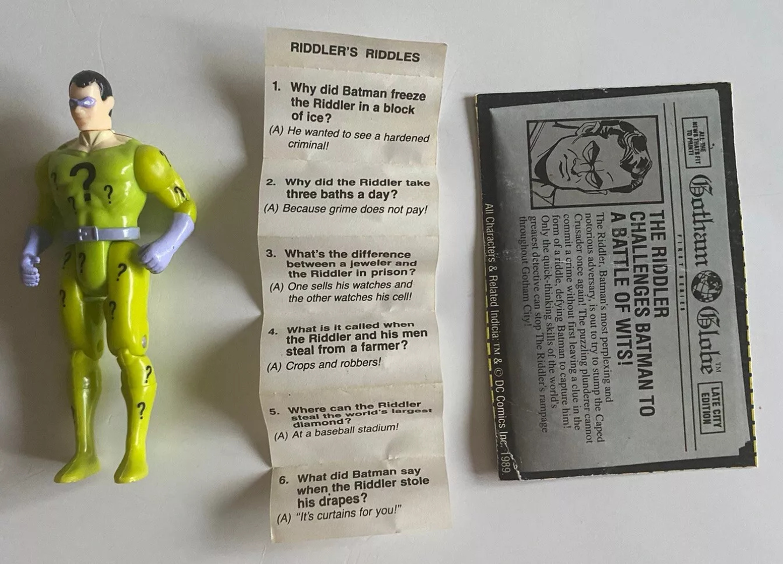 1989 The Riddler - DC Comics Superheroes Action Figure