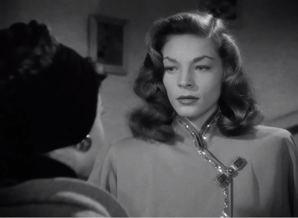 Agnes Moorehead and Lauren Bacall