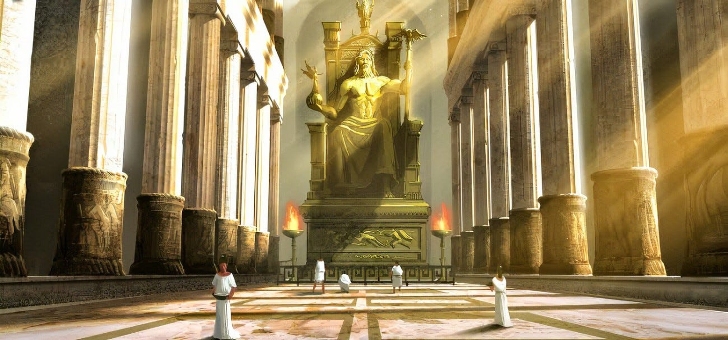 Picture Of Statue Of Zeus At Olympia